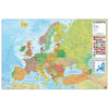 Póster Mapa Europa Es Fisico Politico-Horizontal Erik