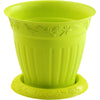 Maceta Marfil Redonda con Plato Ø 16 cm