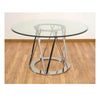 Mesa Redonda Acero Cristal