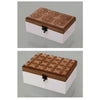 Set 2 Cajas Madera Tallada Blanco