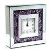 Reloj Espejo Piedras Moradas