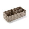 Caja de 3 Compartimentos Rectangular Beige