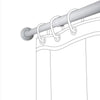 Barra de Cortina Blanca Recta 75-115 cm