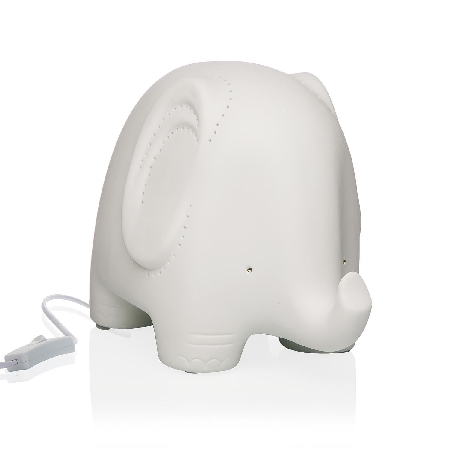 Lámpara Elefante de Porcelana