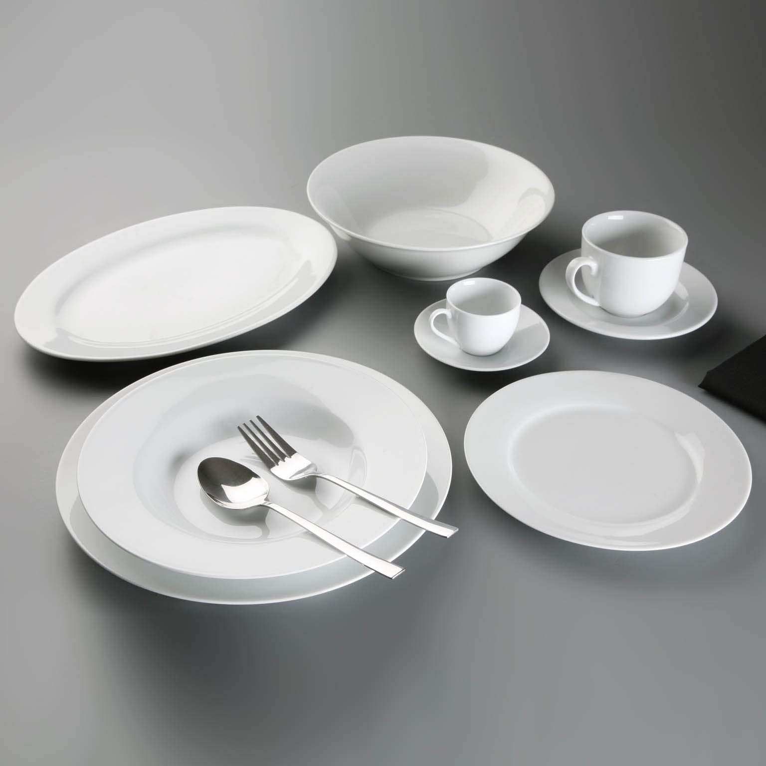 Plato Llano Blanco Redondo