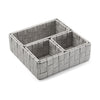 Set 4 Cesta Gris Claro