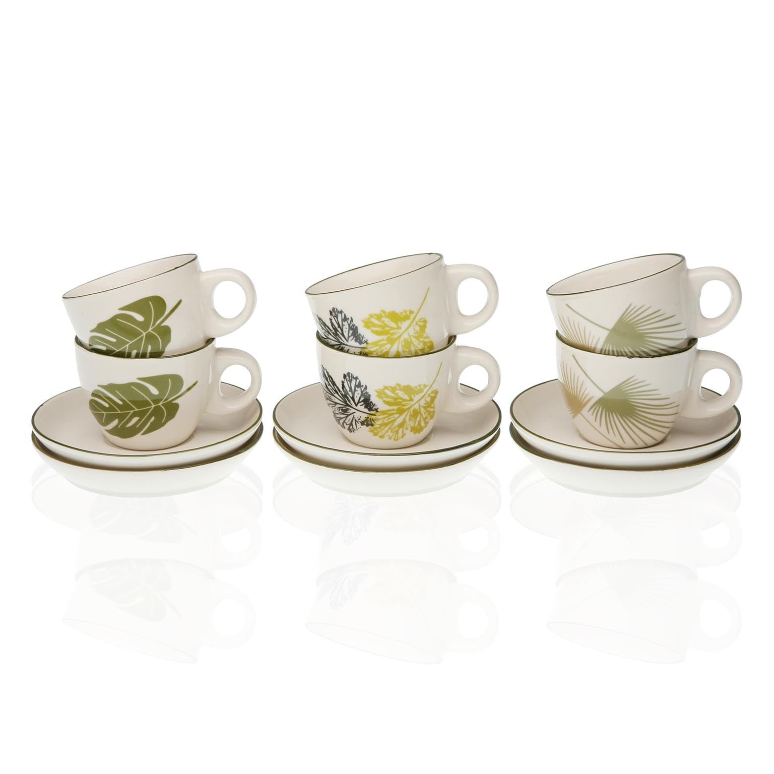 Set 6 Tazas Cafú con P Garden