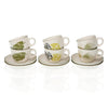 Set 6 Tazas Cafú con P Garden
